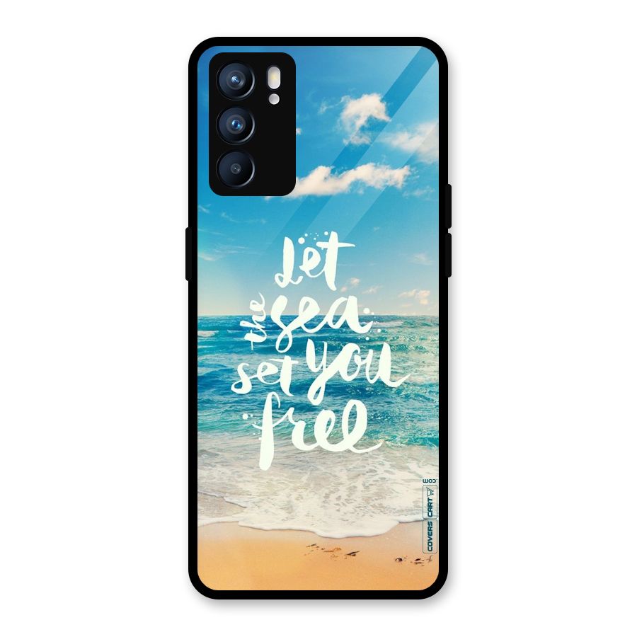 Free Sea Glass Back Case for Oppo Reno6 5G