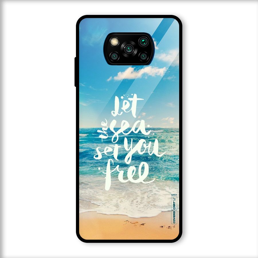 Free Sea Glass Back Case for Poco X3