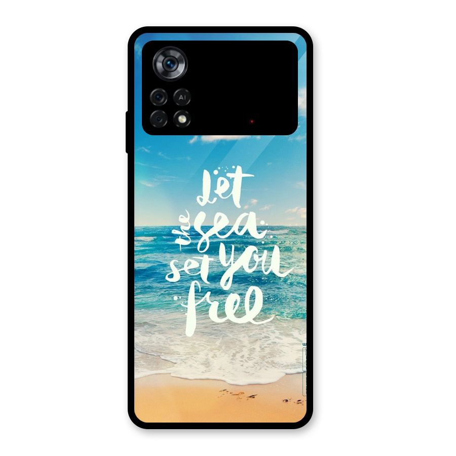 Free Sea Glass Back Case for Poco X4 Pro 5G