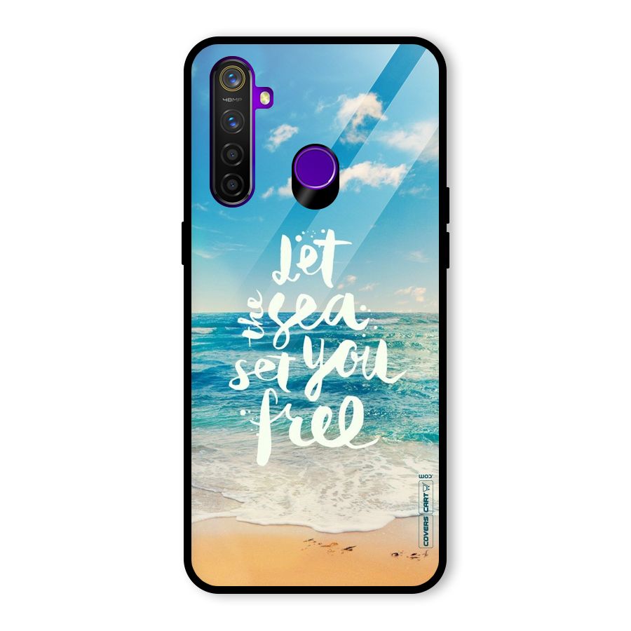 Free Sea Glass Back Case for Realme 5 Pro