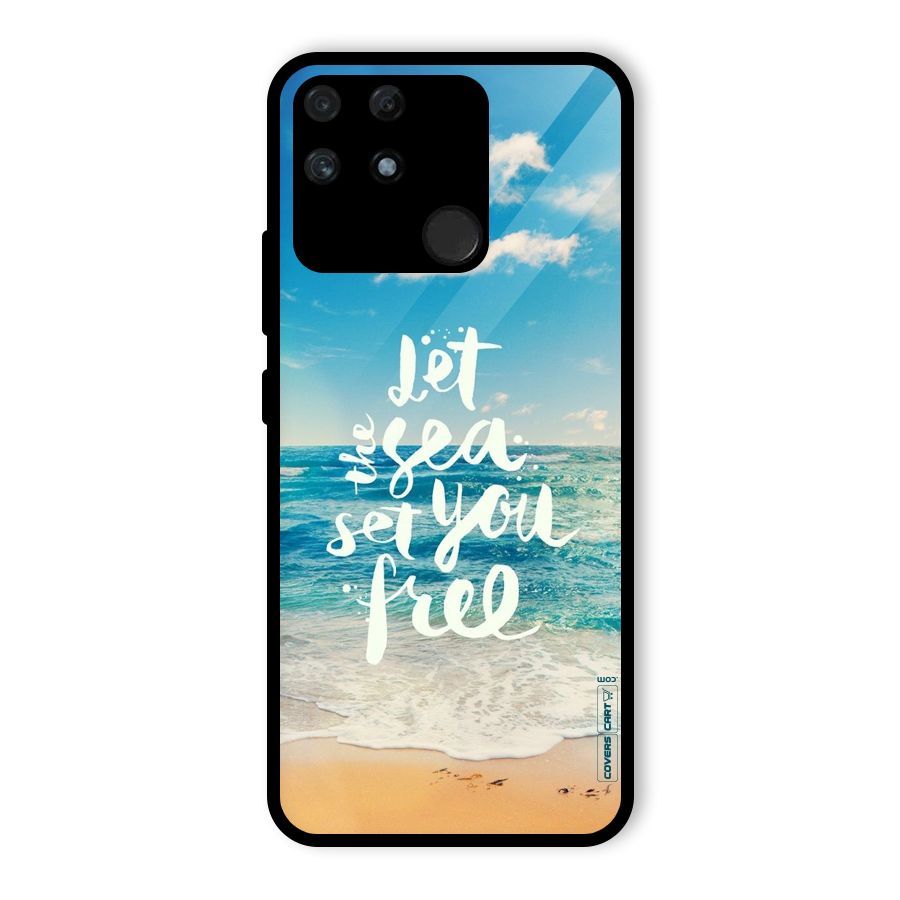 Free Sea Glass Back Case for Realme Narzo 50A
