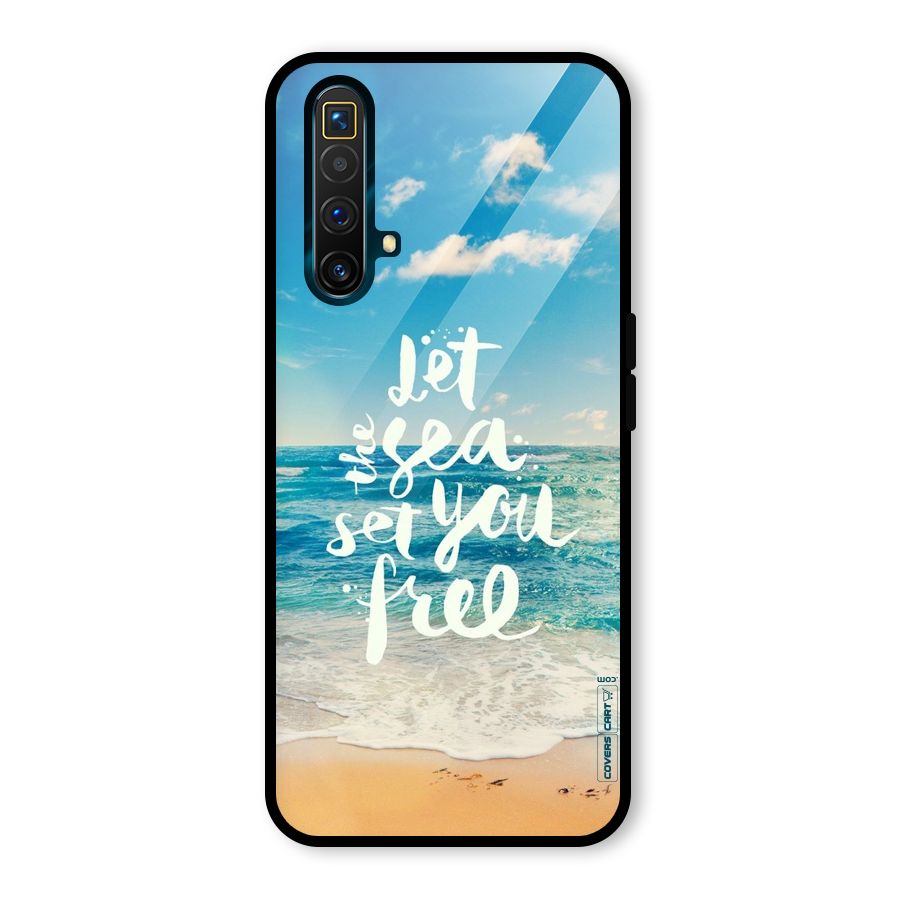 Free Sea Glass Back Case for Realme X3 SuperZoom