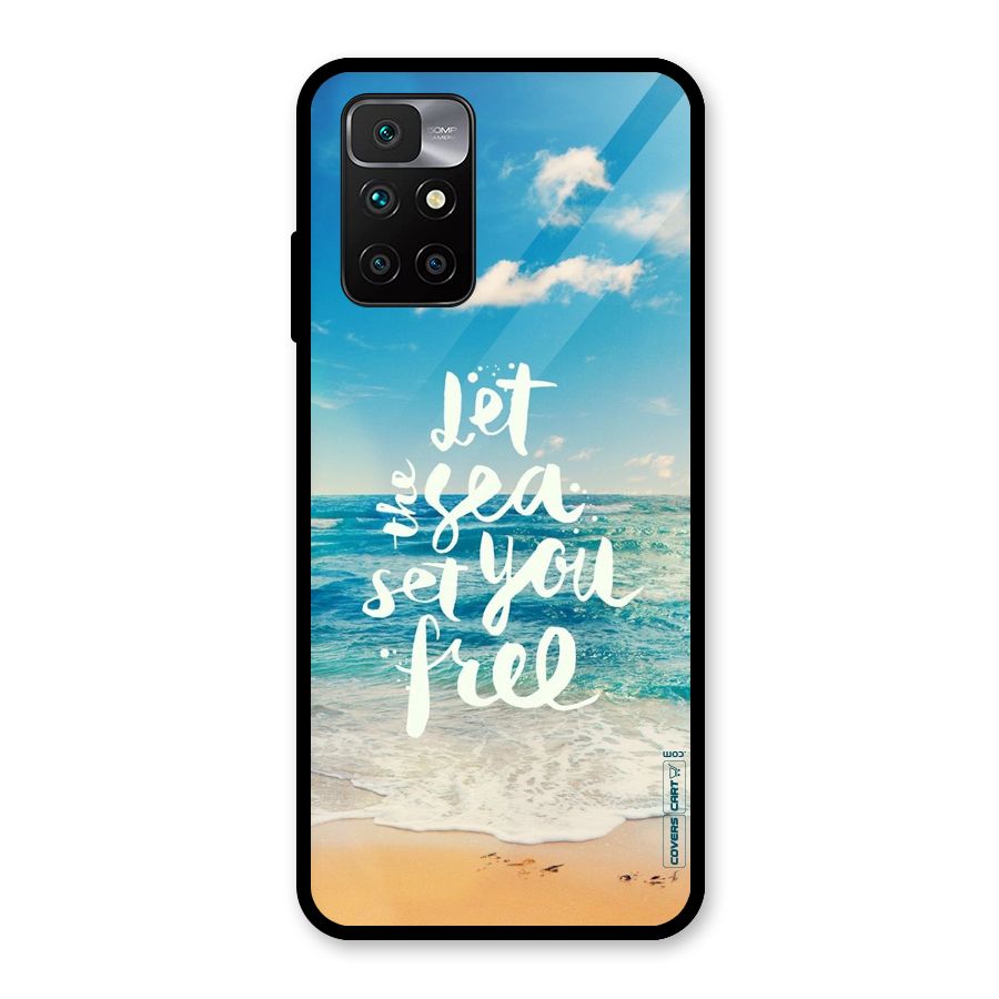 Free Sea Glass Back Case for Redmi 10 Prime