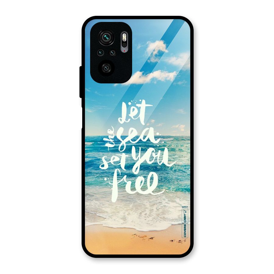 Free Sea Glass Back Case for Redmi Note 10S