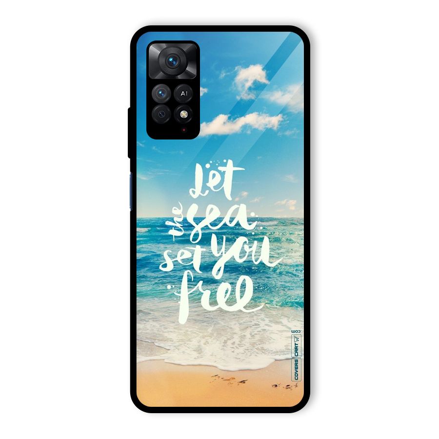 Free Sea Glass Back Case for Redmi Note 11 Pro