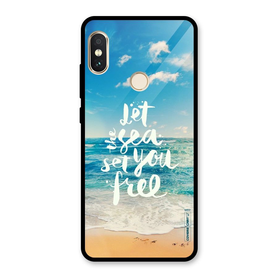 Free Sea Glass Back Case for Redmi Note 5 Pro