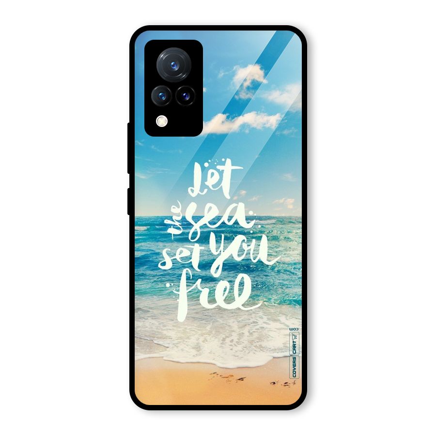 Free Sea Glass Back Case for Vivo V21 5G