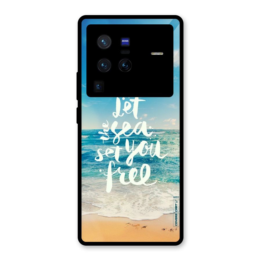 Free Sea Glass Back Case for Vivo X80 Pro