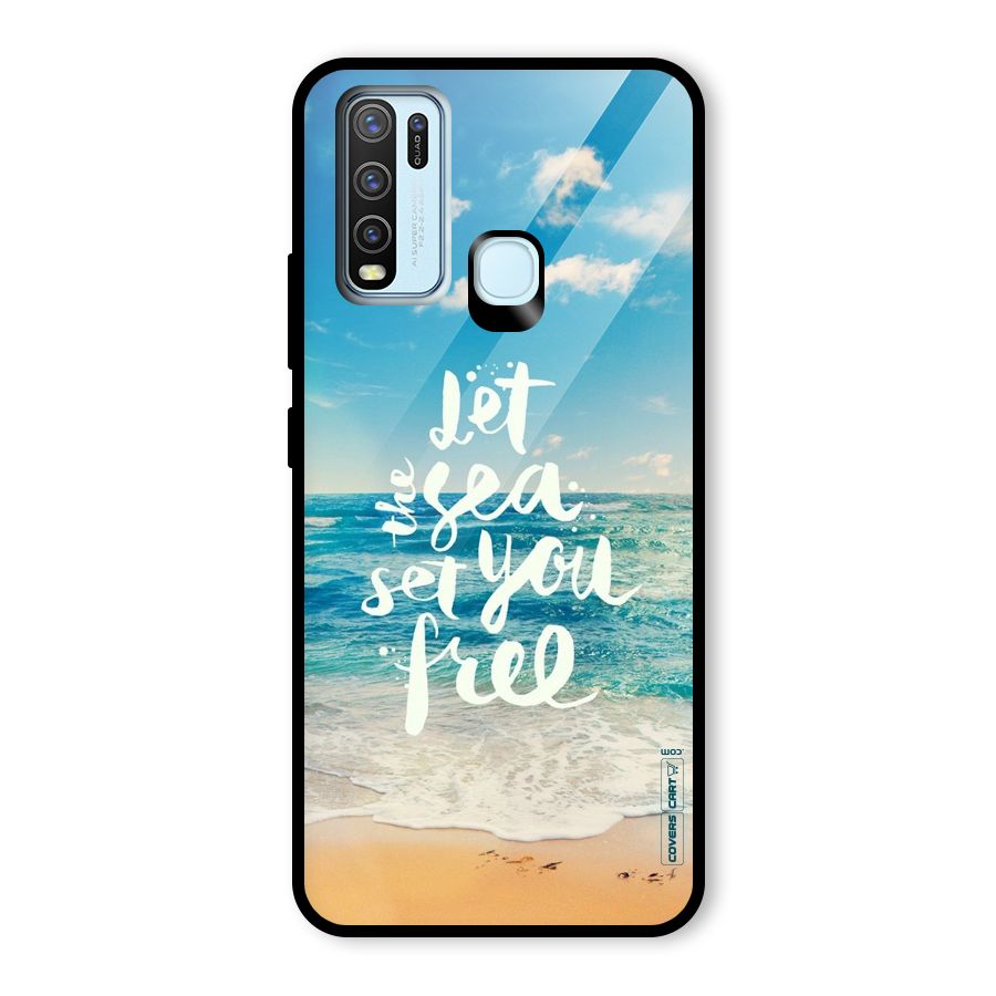 Free Sea Glass Back Case for Vivo Y30