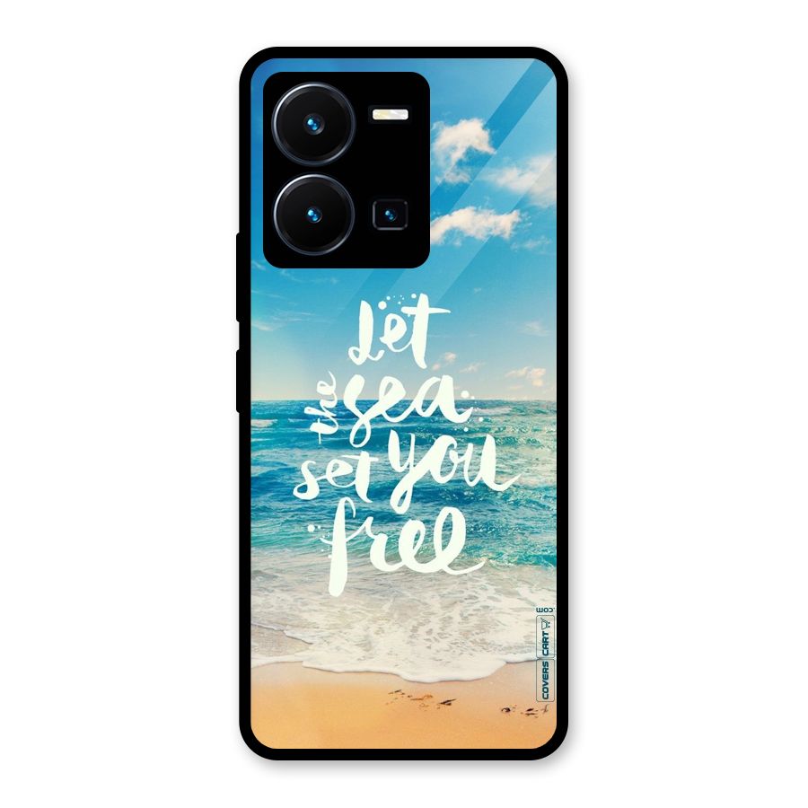 Free Sea Glass Back Case for Vivo Y35