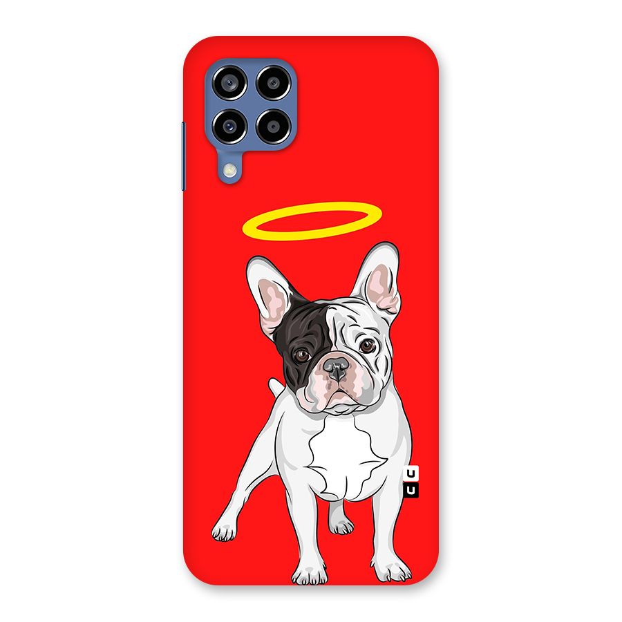 French Cute Angel Doggo Back Case for Galaxy M53 5G
