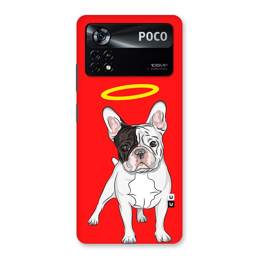 French Cute Angel Doggo Back Case for Poco X4 Pro 5G