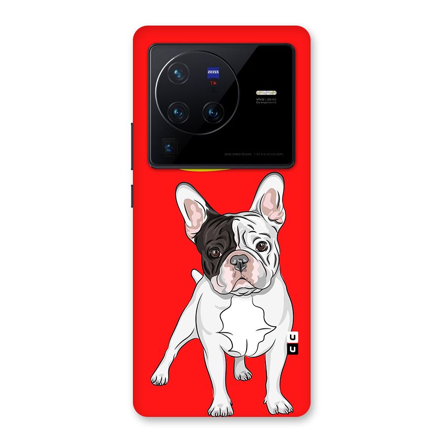 French Cute Angel Doggo Back Case for Vivo X80 Pro