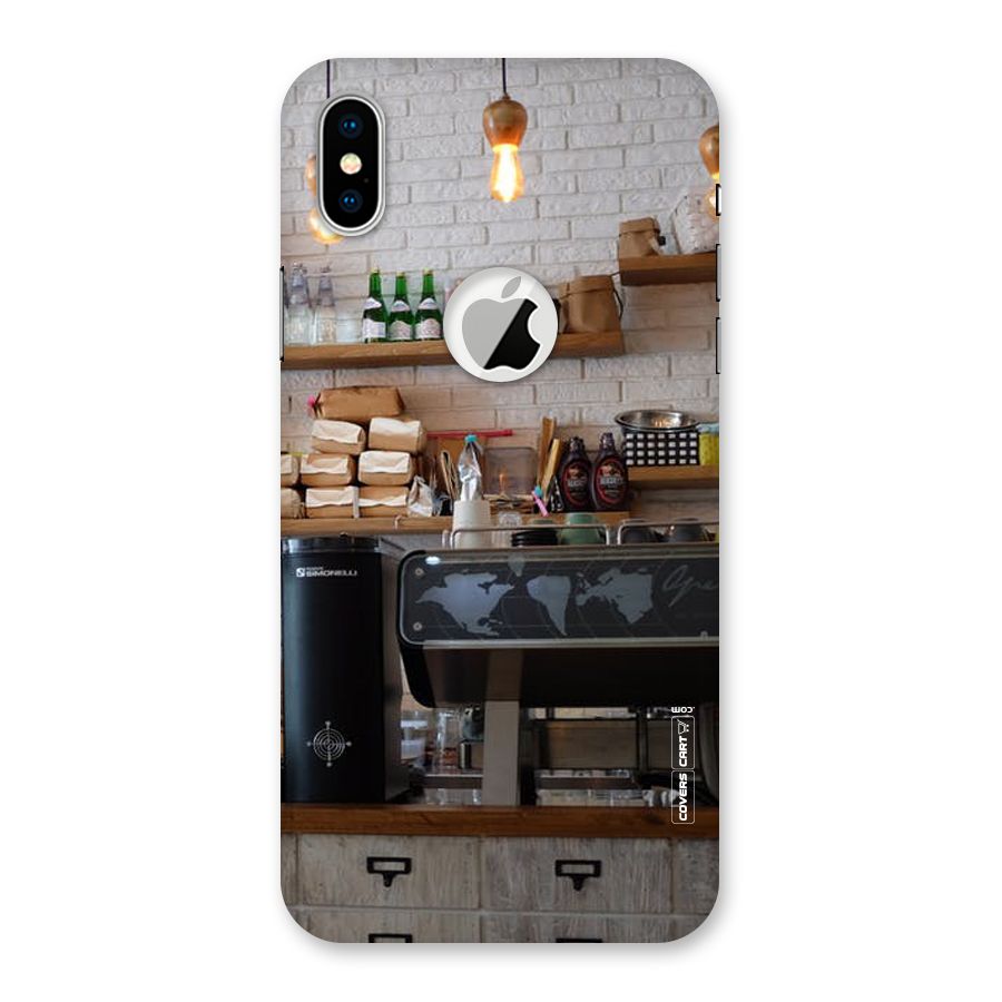 Fresh Brews Back Case for iPhone X Logo Cut