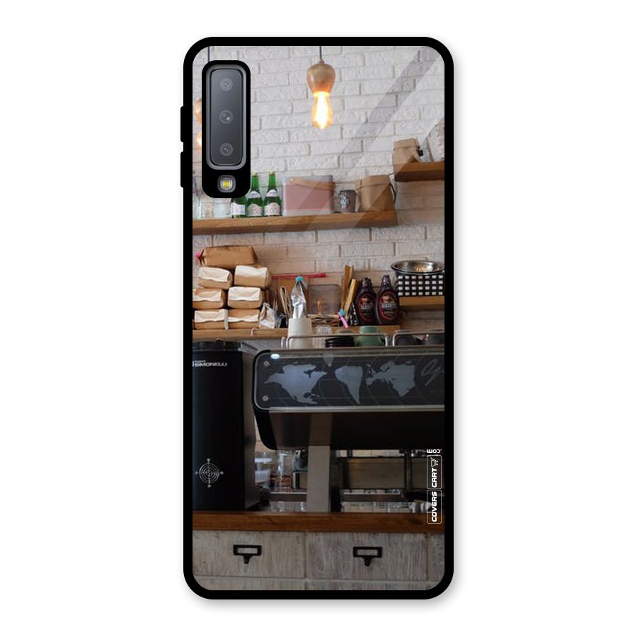 Fresh Brews Glass Back Case for Galaxy A7 (2018)