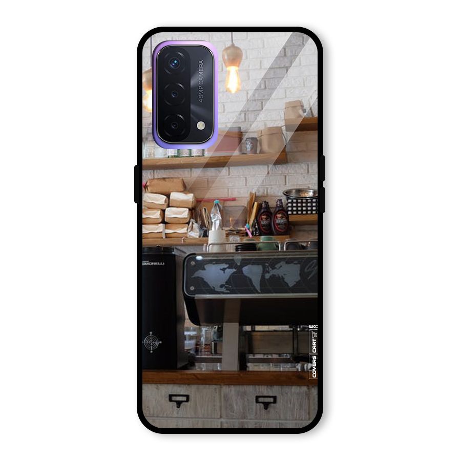 Fresh Brews Glass Back Case for Oppo A74 5G