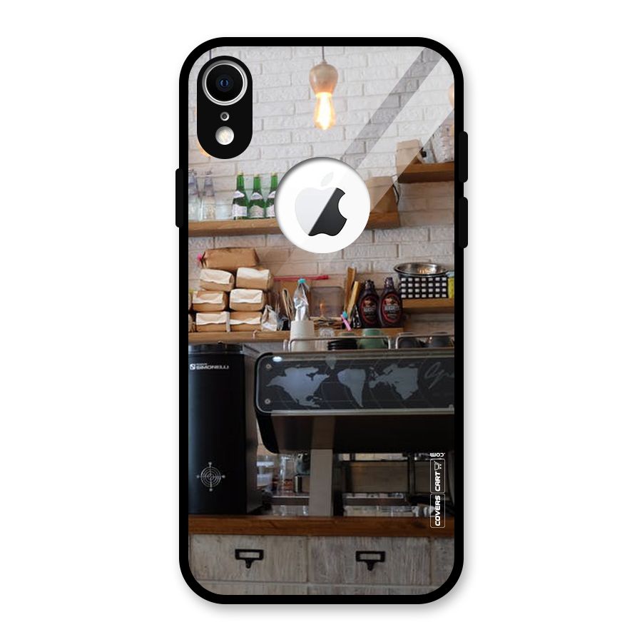 Fresh Brews Glass Back Case for iPhone XR Logo Cut