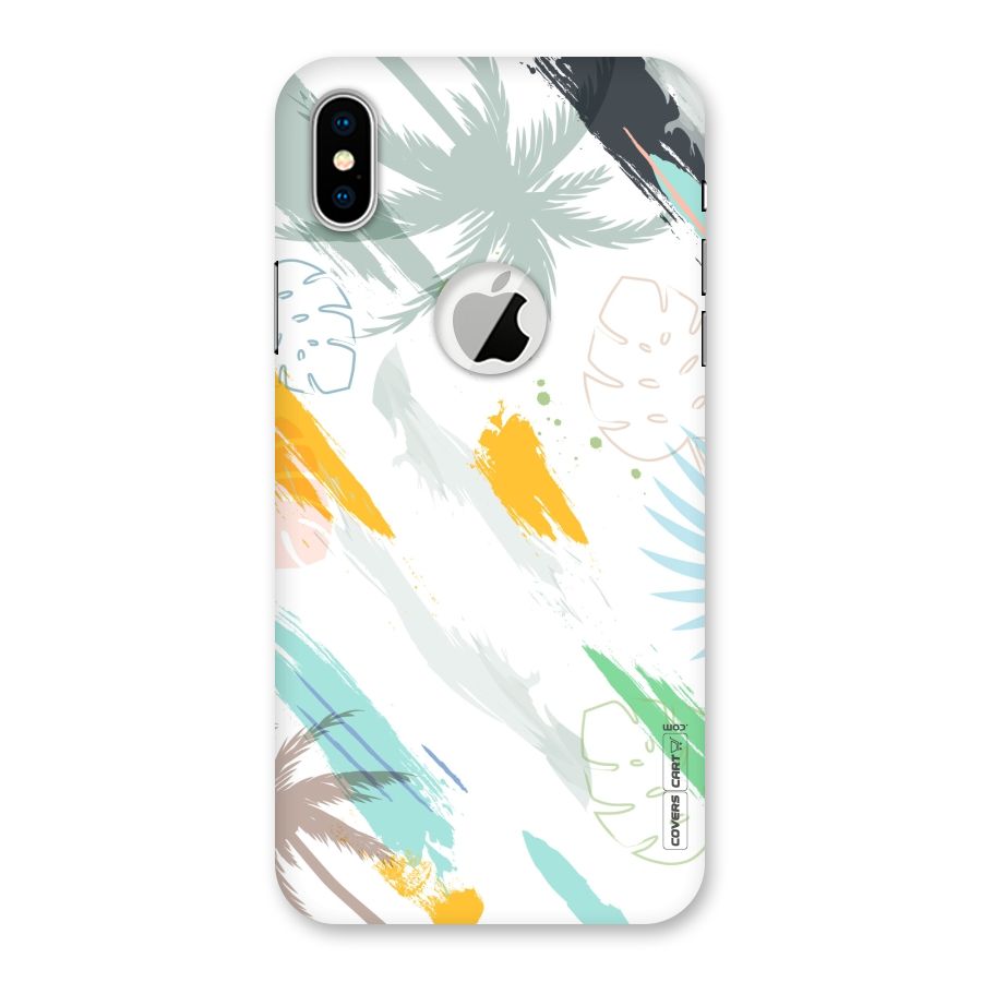 Fresh Colors Splash Back Case for iPhone X Logo Cut