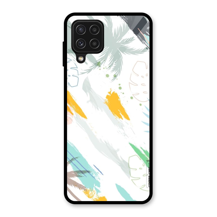 Fresh Colors Splash Glass Back Case for Galaxy A22 4G
