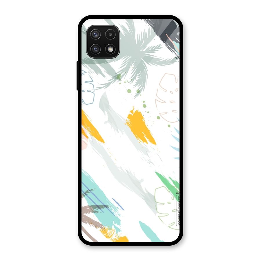 Fresh Colors Splash Glass Back Case for Galaxy A22 5G