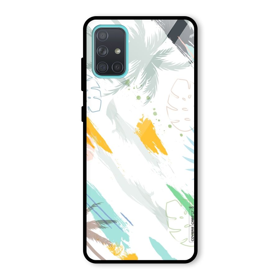 Fresh Colors Splash Glass Back Case for Galaxy A71