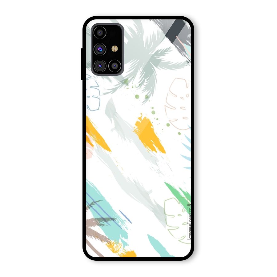 Fresh Colors Splash Glass Back Case for Galaxy M31s
