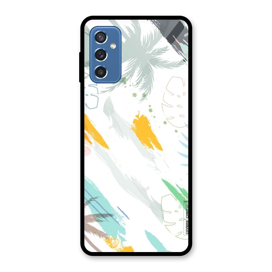 Fresh Colors Splash Glass Back Case for Galaxy M52 5G