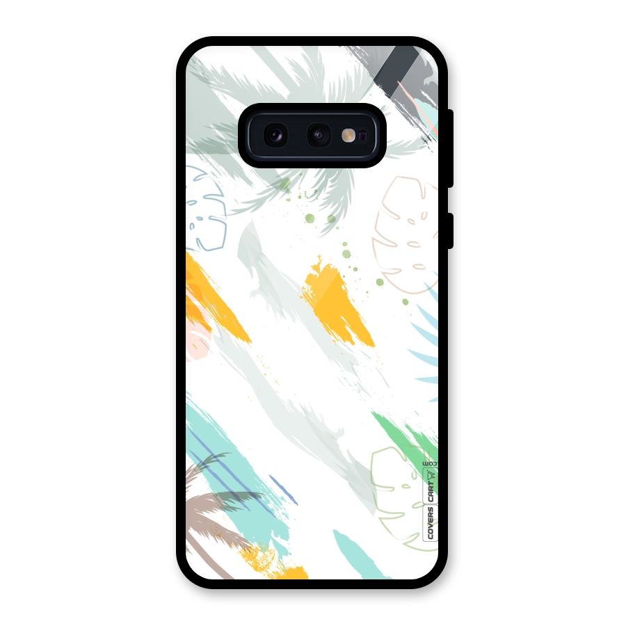 Fresh Colors Splash Glass Back Case for Galaxy S10e