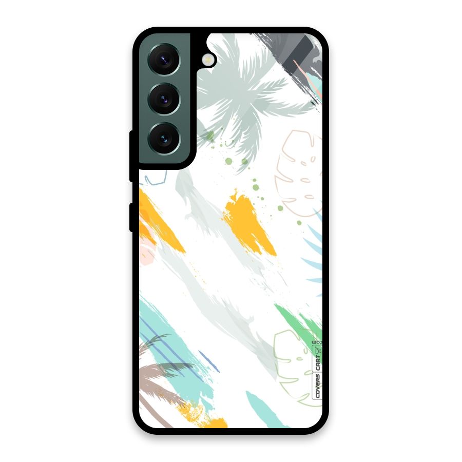 Fresh Colors Splash Glass Back Case for Galaxy S22 5G