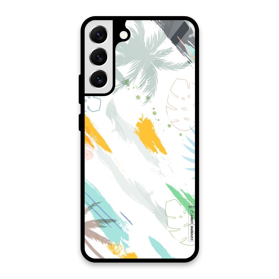 Fresh Colors Splash Glass Back Case for Galaxy S22 Plus 5G