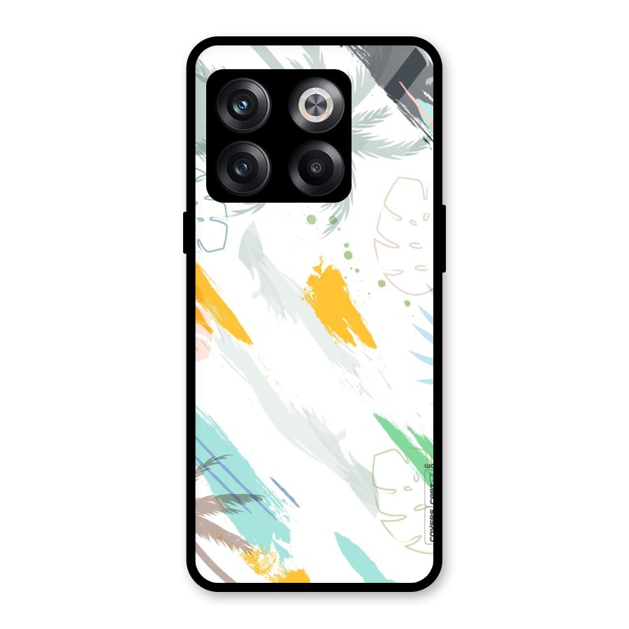 Fresh Colors Splash Glass Back Case for OnePlus 10T