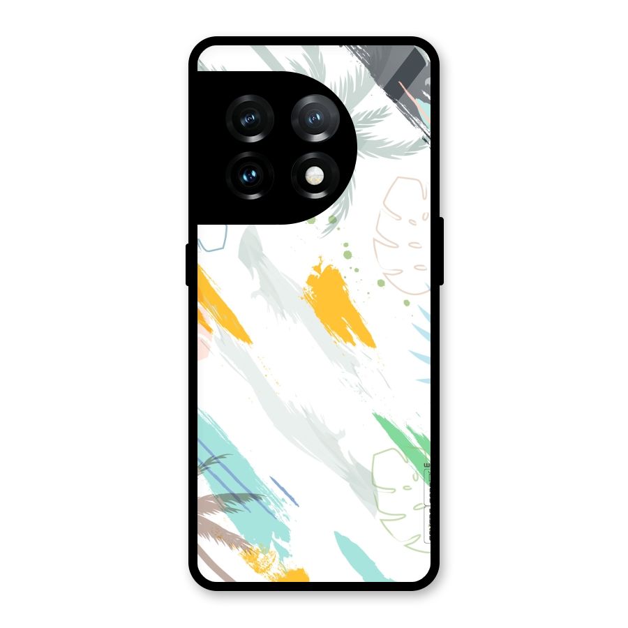 Fresh Colors Splash Glass Back Case for OnePlus 11