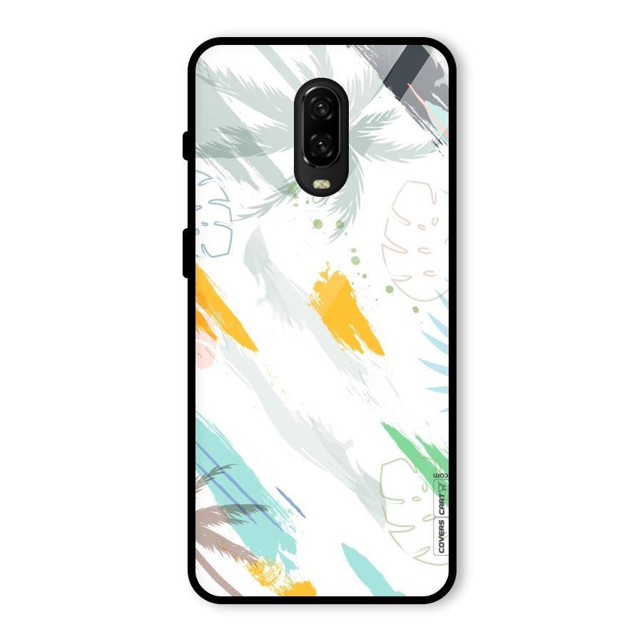 Fresh Colors Splash Glass Back Case for OnePlus 6T
