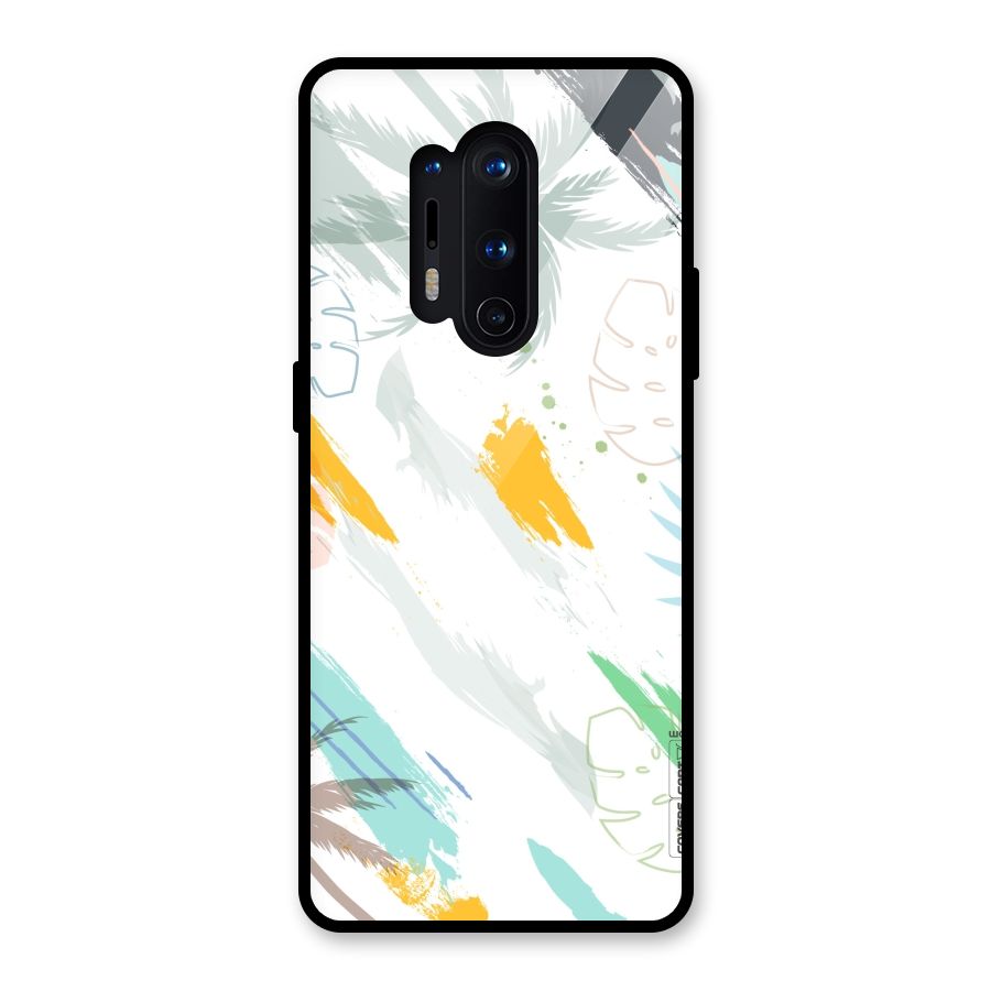 Fresh Colors Splash Glass Back Case for OnePlus 8 Pro