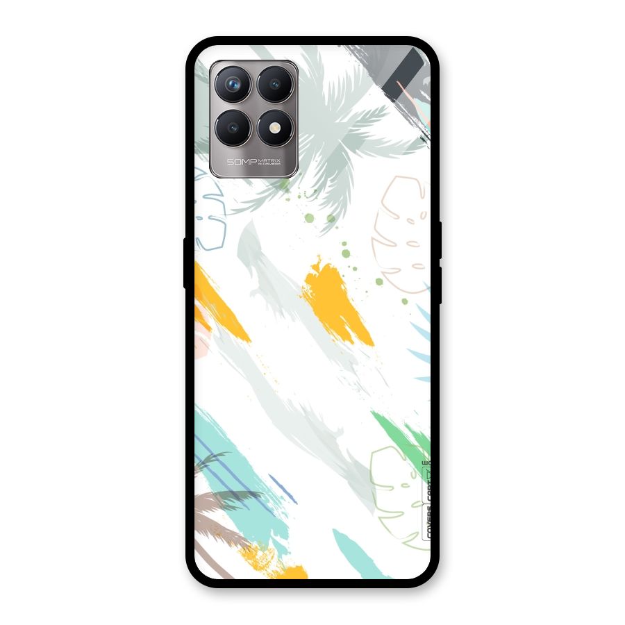 Fresh Colors Splash Glass Back Case for Realme 8i