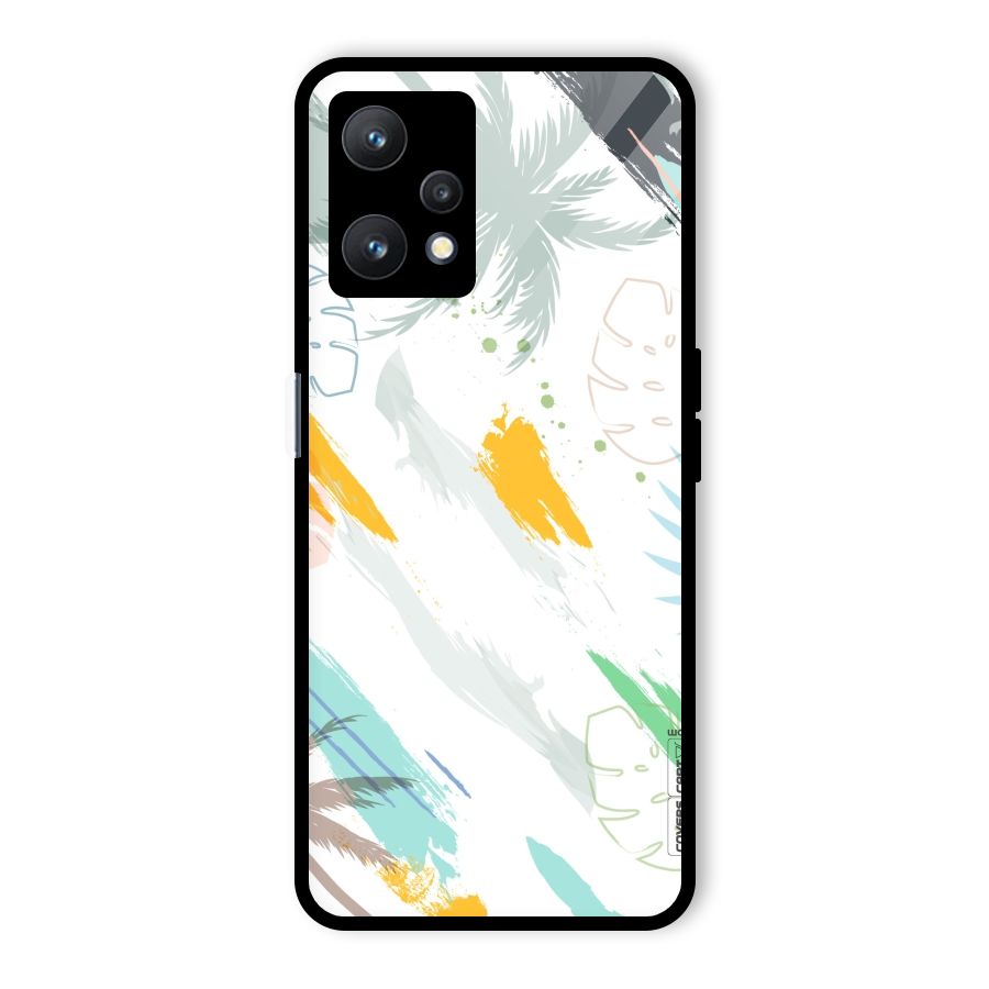 Fresh Colors Splash Glass Back Case for Realme 9 Pro 5G