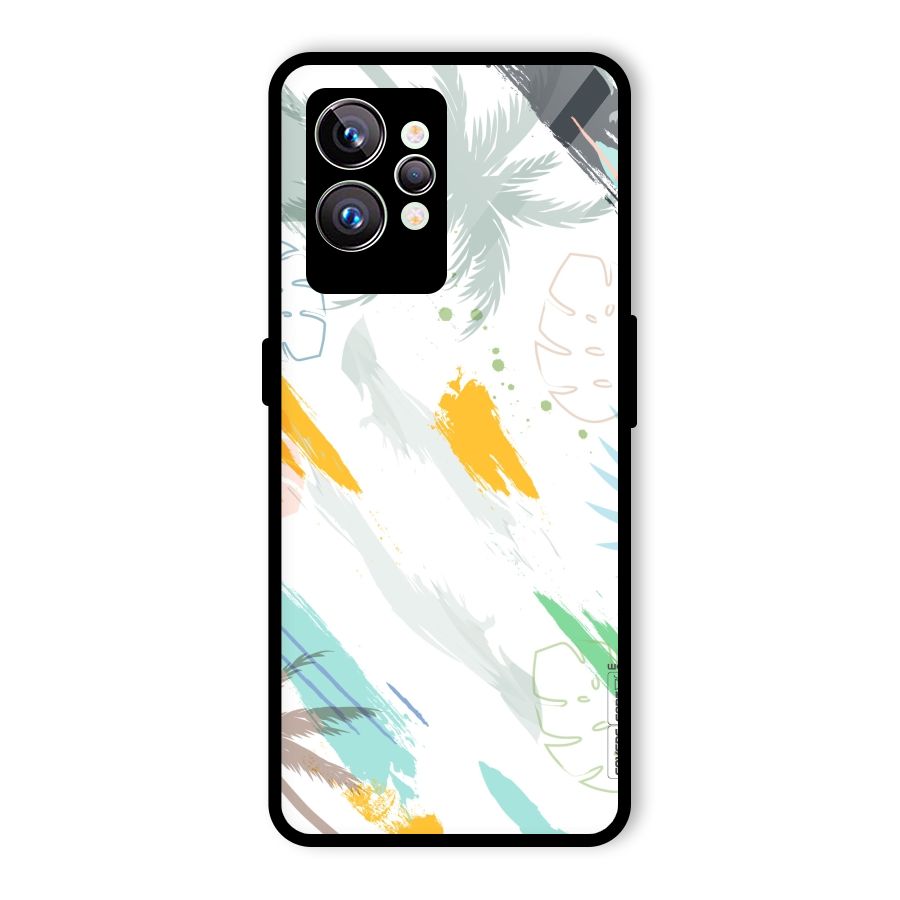 Fresh Colors Splash Glass Back Case for Realme GT2 Pro