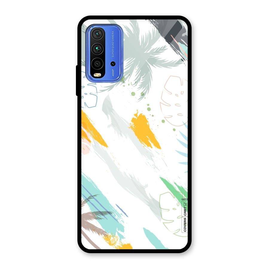 Fresh Colors Splash Glass Back Case for Redmi 9 Power