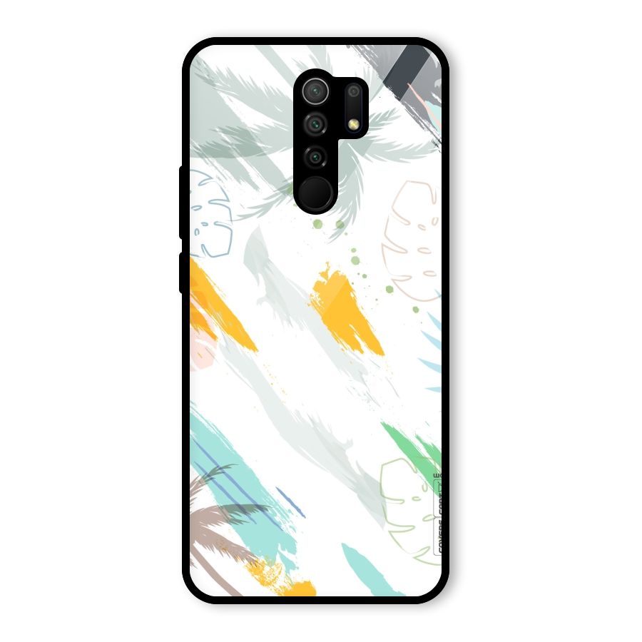 Fresh Colors Splash Glass Back Case for Redmi 9 Prime