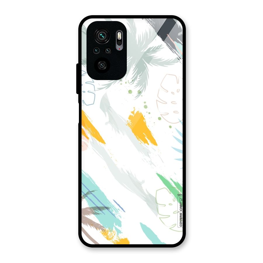Fresh Colors Splash Glass Back Case for Redmi Note 10S