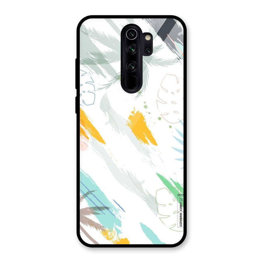 Fresh Colors Splash Glass Back Case for Redmi Note 8 Pro