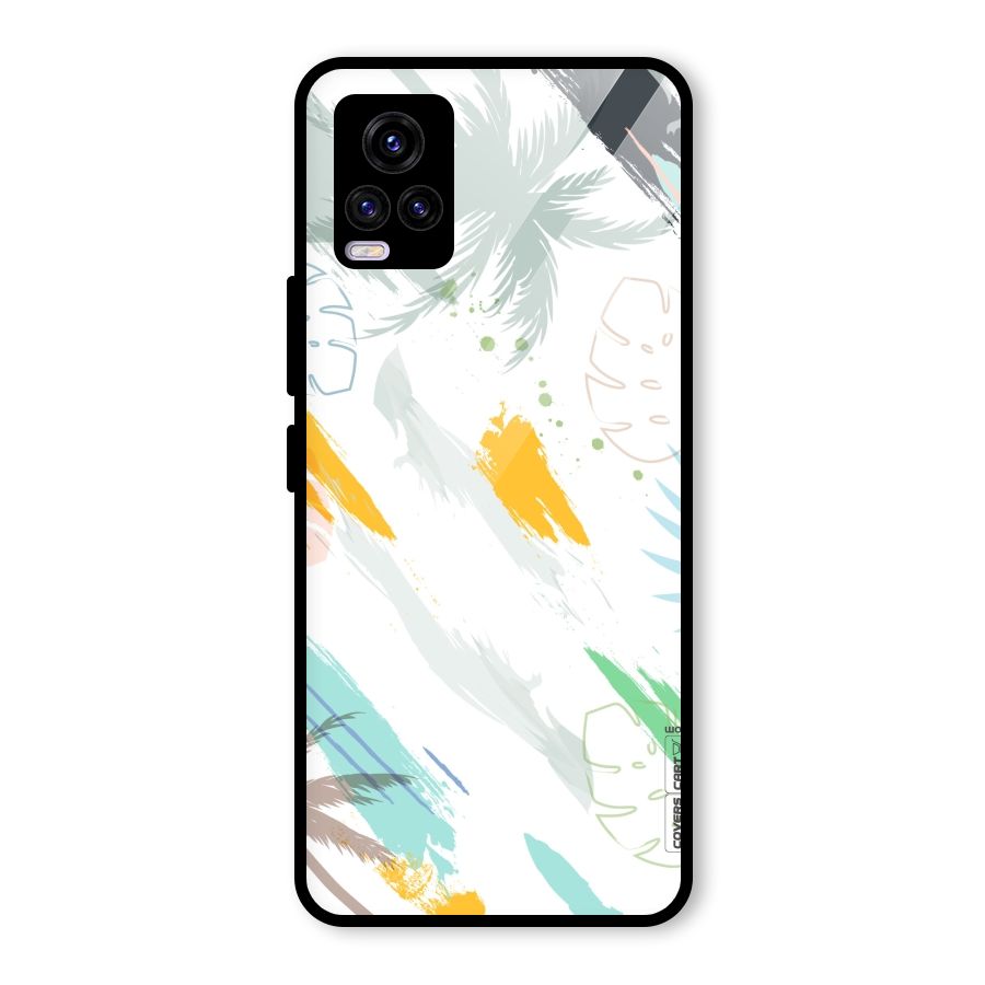 Fresh Colors Splash Glass Back Case for Vivo V20
