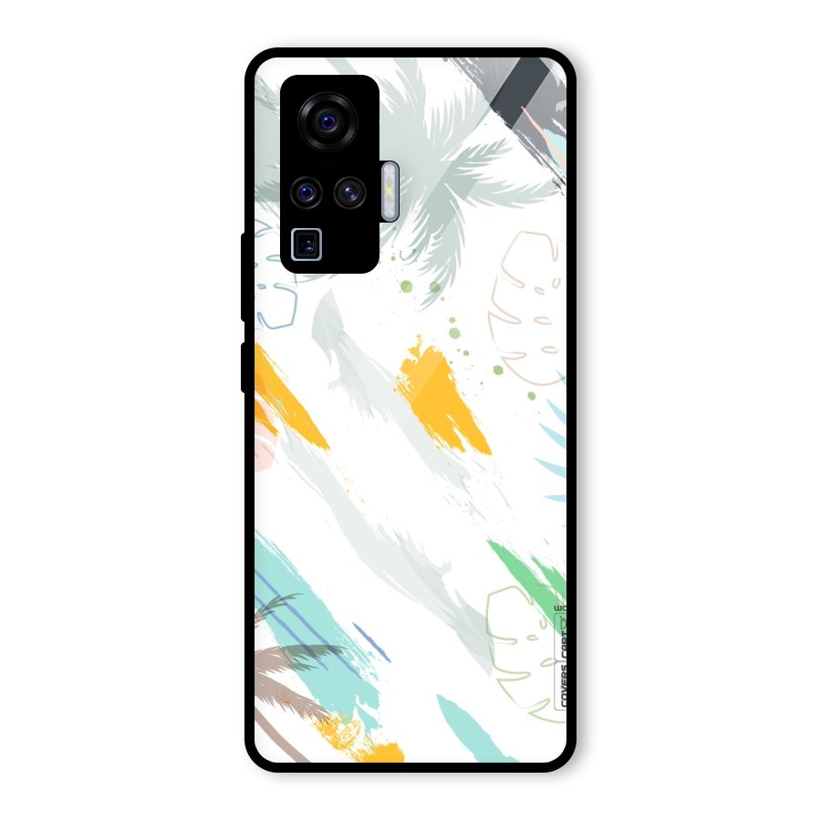 Fresh Colors Splash Glass Back Case for Vivo X50 Pro