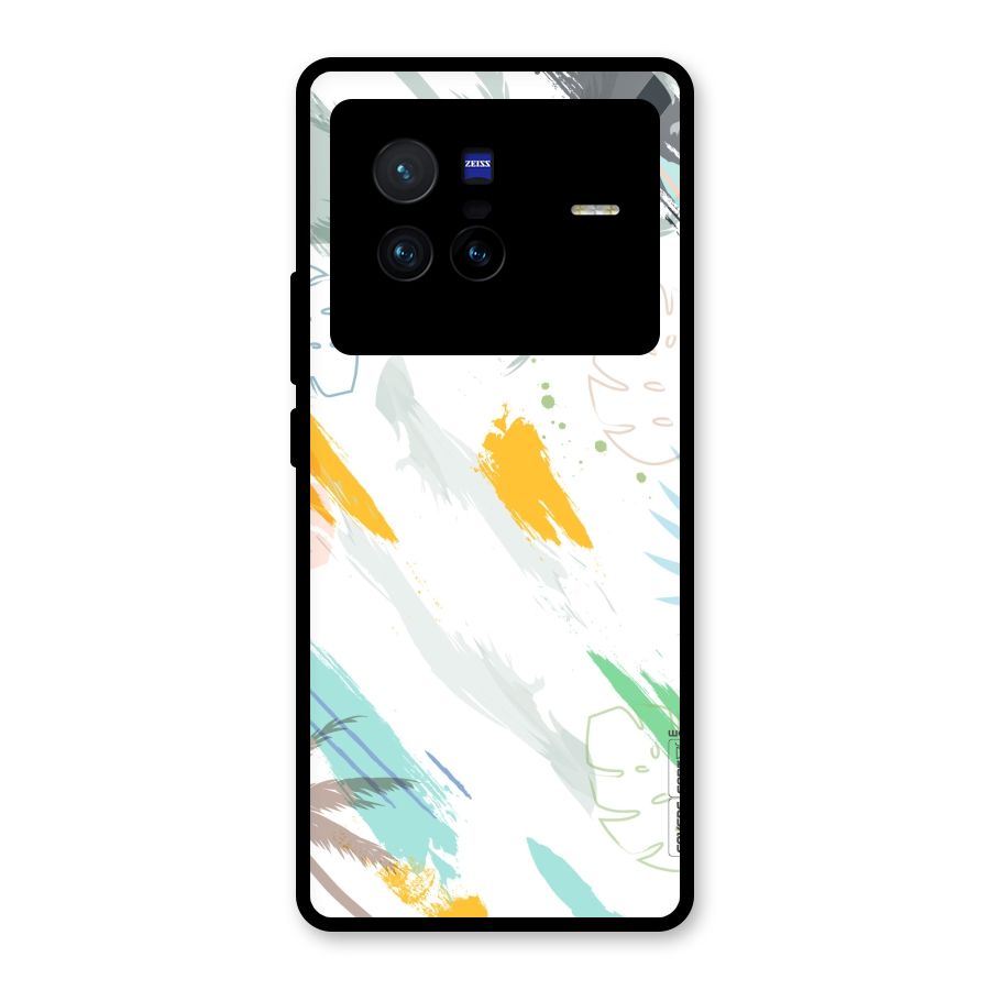 Fresh Colors Splash Glass Back Case for Vivo X80