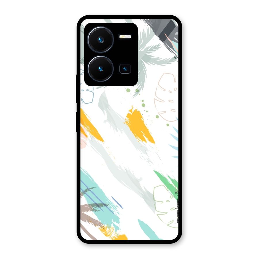 Fresh Colors Splash Glass Back Case for Vivo Y35