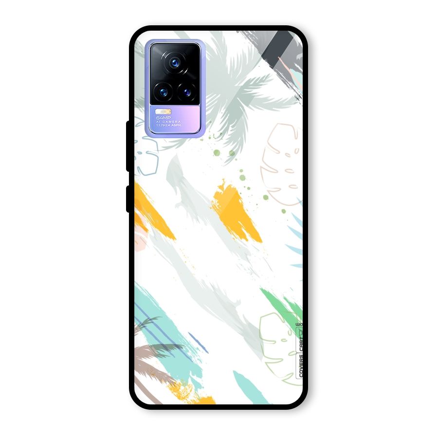 Fresh Colors Splash Glass Back Case for Vivo Y73