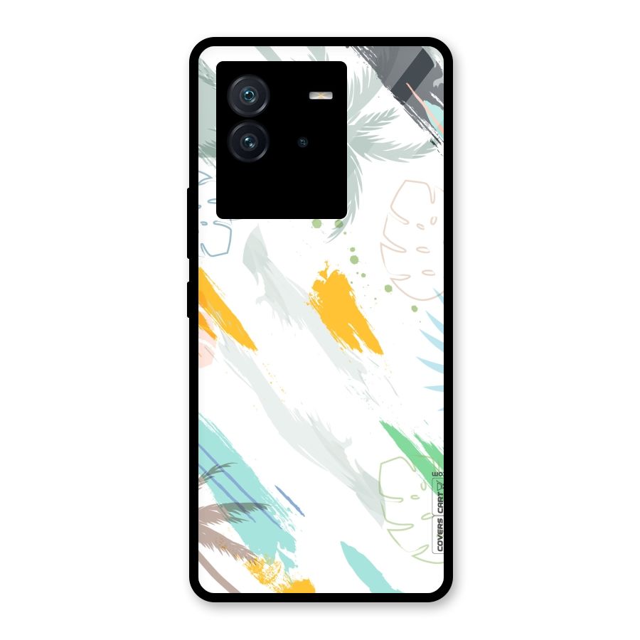 Fresh Colors Splash Glass Back Case for Vivo iQOO Neo 6 5G