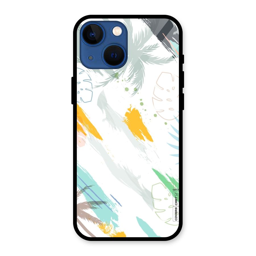 Fresh Colors Splash Glass Back Case for iPhone 13 Mini