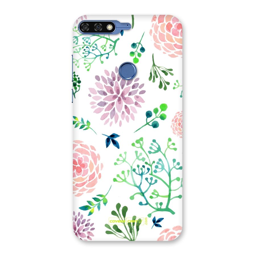 Fresh Floral Back Case for Honor 7C