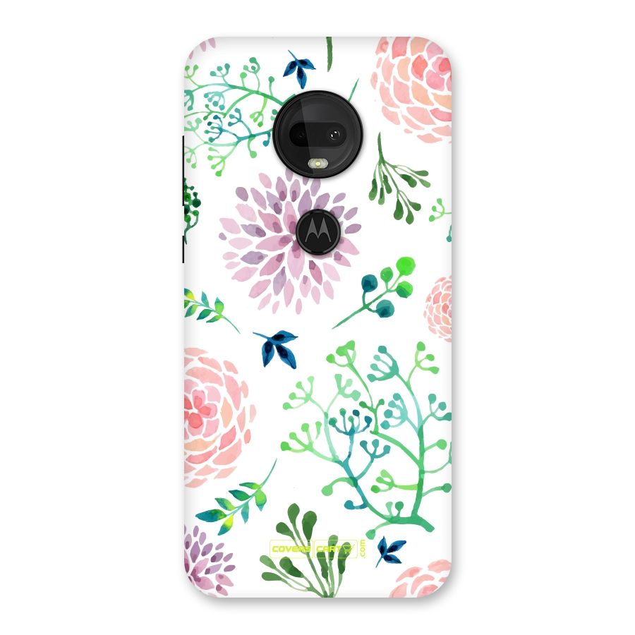 Fresh Floral Back Case for Moto G7